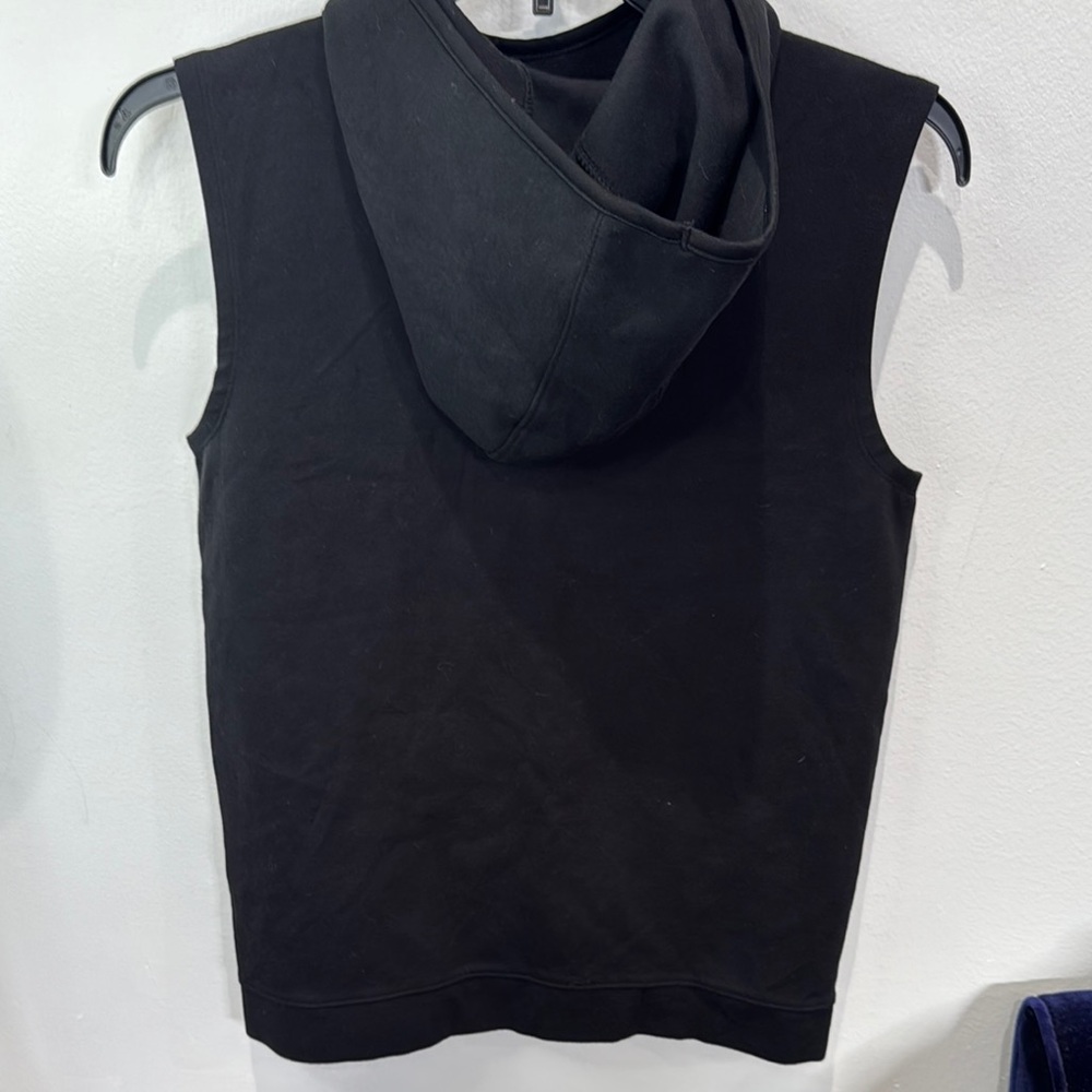 Old‎ Navy Active Dynamic Fleece Sleeveless Hoodie Side Pockets Black Women's XL - Picture 5 of 7